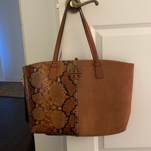 Brand New Tory Burch McGraw Exotic Tote